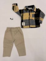 ست پیراهن چهارخانه با شلوار کتان - Image 2