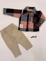 ست پیراهن چهارخانه با شلوار کتان - Image 5