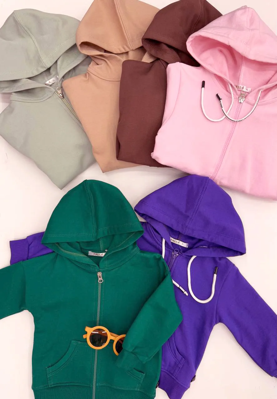 Fluffy zipper sweatshirt (7) سویشرت زیپ دار توکرکی - Image 1