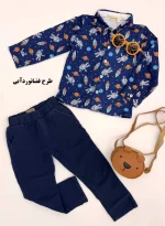 ست پیراهن و شلوار کتان