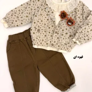 ست سه تیکه دخترانه گل دار