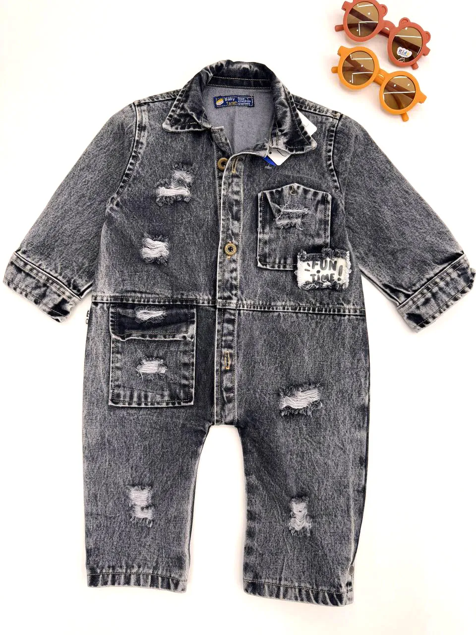 Charcoal Jean (2) سرهمی جین فان تایم زغالی
