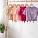 کراپ گره ای شنل دوزی گل
