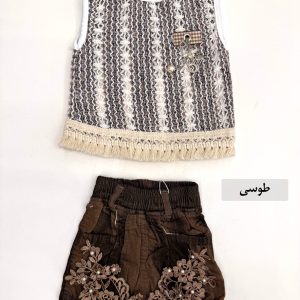 تاپ و شورت قلاب بافی