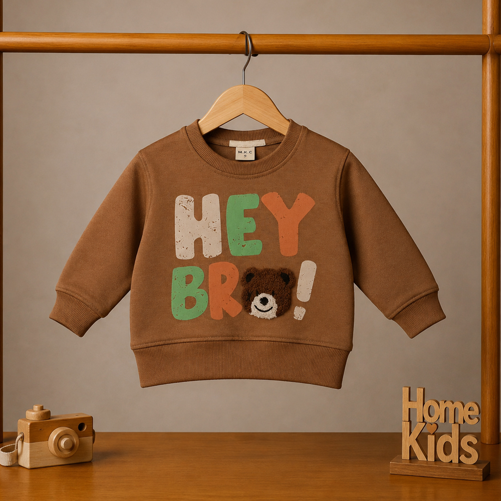 hey-bro-nescafe-colored-bear-sweatshirt بلوز خرس Hey bro نسکافهای - Image 1